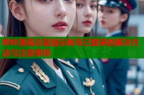 哔咔漫画总是提示账号已登录的解决方法与注意事项