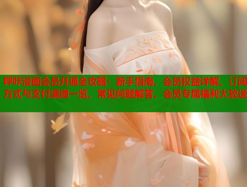 哔咔漫画会员开通全攻略：新手指南、会员权益详解、订阅方式与支付渠道一览、常见问题解答、会员专属福利大放送  第1张